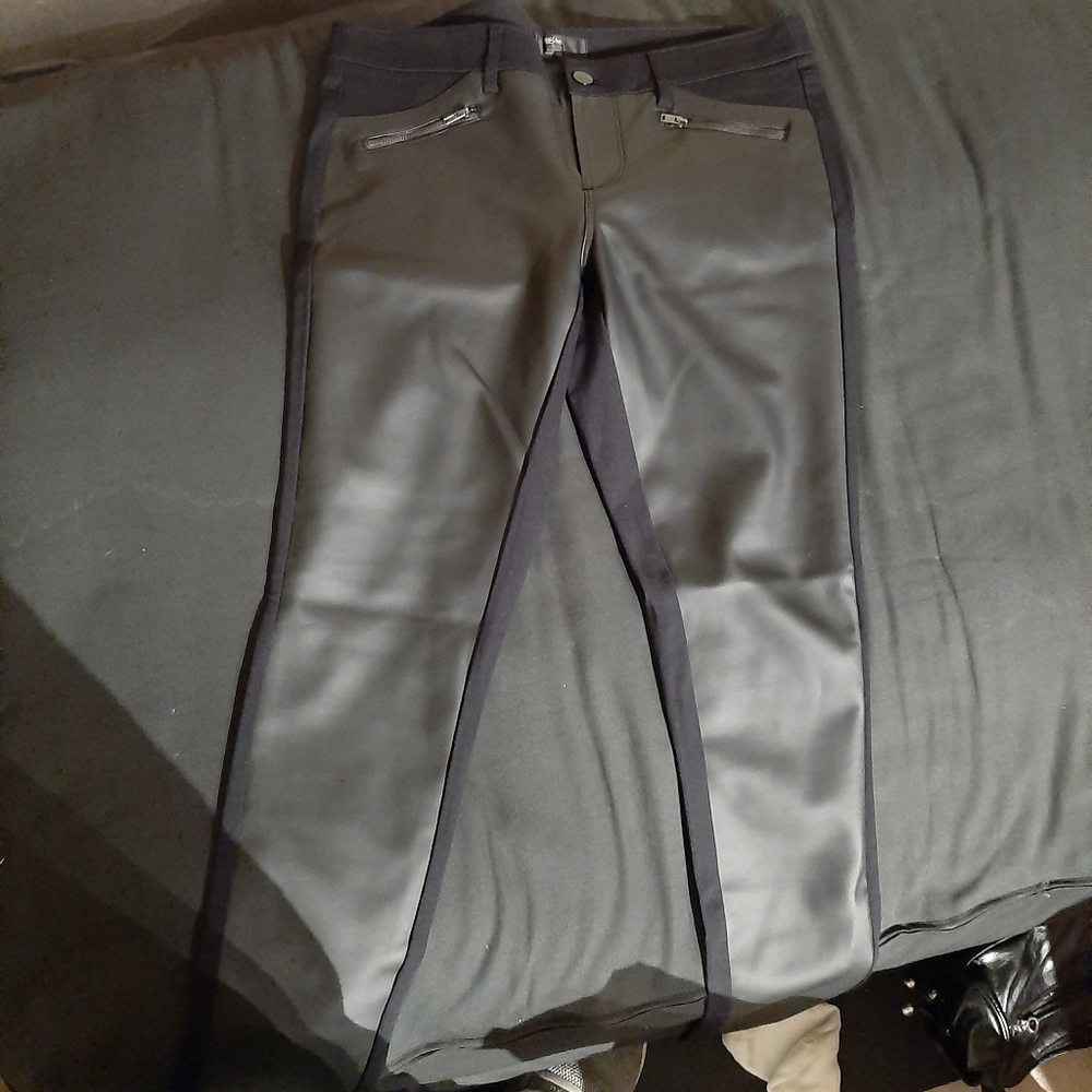 Black leather pants